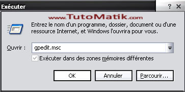 Execution de gpedit.msc