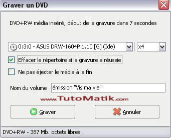 Graver un dvd avec convertxtodvd