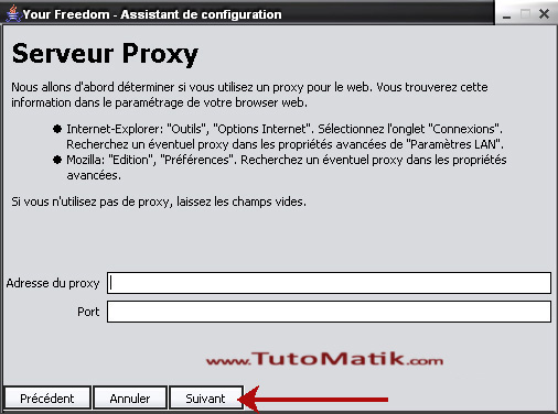 Choix serveur proxy