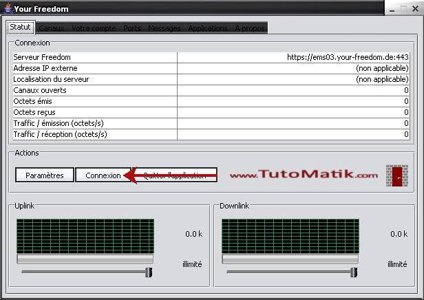 Se connecter au proxy de yourfreedom