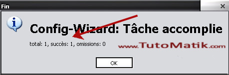 La configuration a réussi