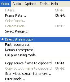 direct stream copy