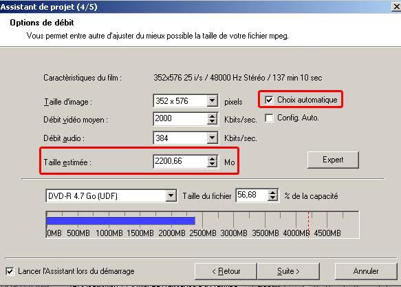 estimation taille choix