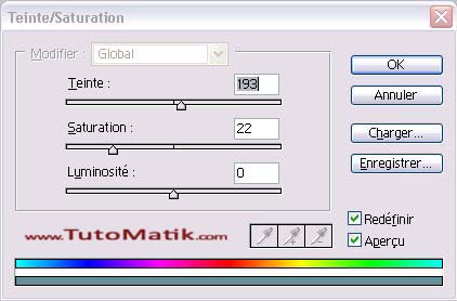 teinte saturation